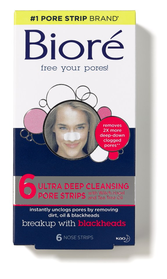 Bioré Ultra Deep Cleansing Pore Strips clear congested pores and banish blackheads