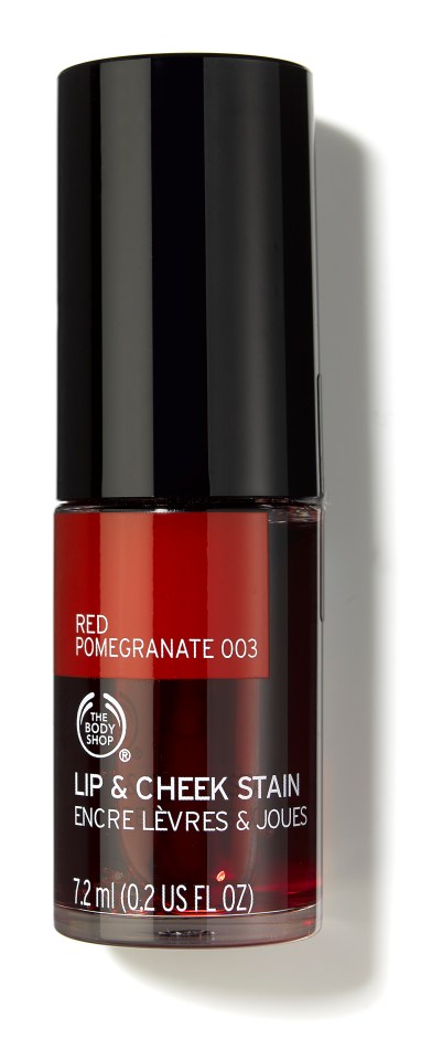 The Body Shop Lip & Cheek Stain is enriched with soothing aloe vera