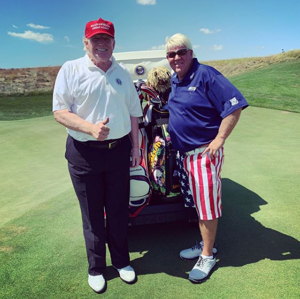  John Daly says President Trump did not cheat at golf when they played together recently... but that Bill Clinton did