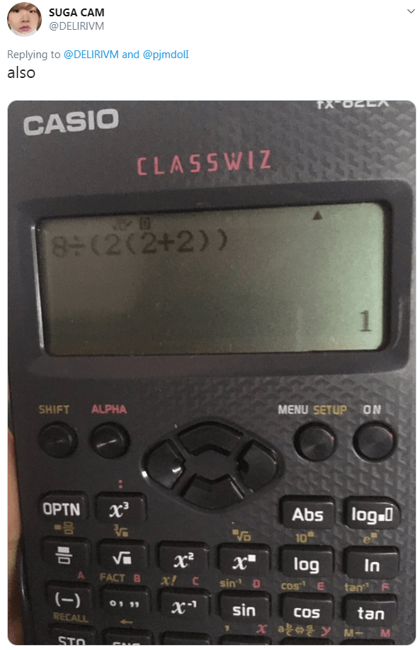  Some users got calculators out in a bid to solve the tricky conundrum