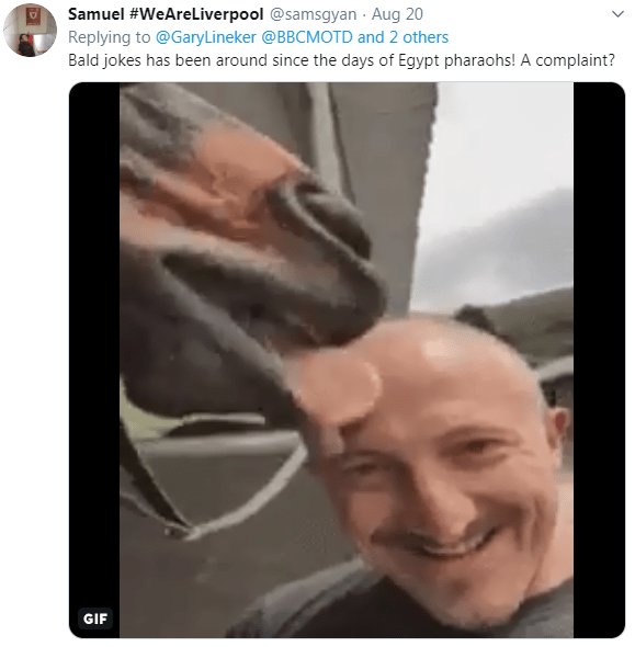  Twitter users hit back with amused memes about being bald after seeing Lineker's tweet