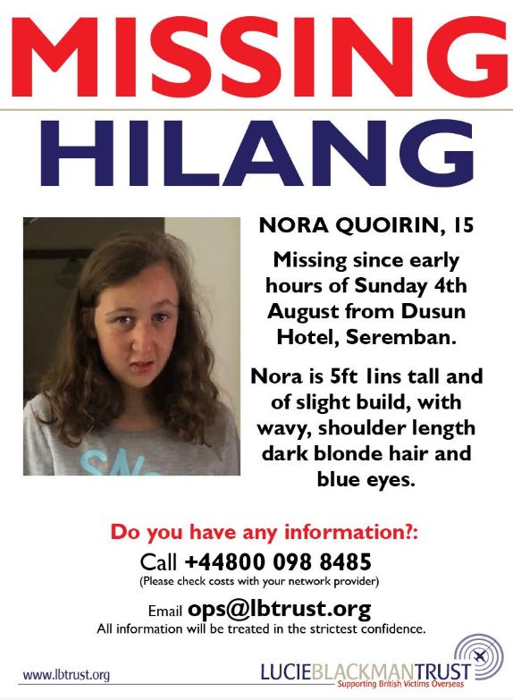 The teenager vanished last Sunday