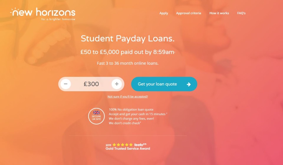 Broker New Horizons links students up with payday lenders who charge more than 1,000 per cent APR