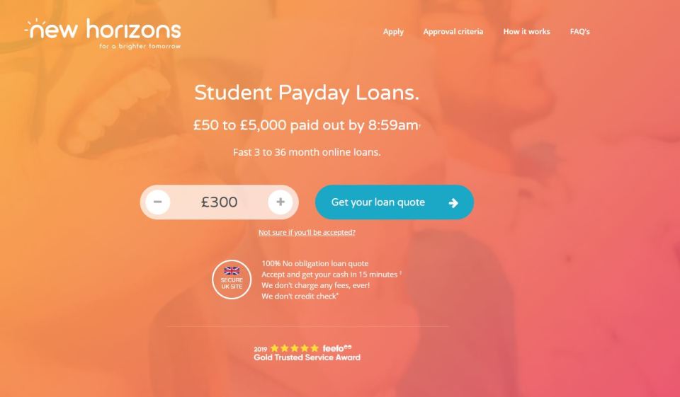  Broker New Horizons links students up with payday lenders who charge more than 1,000 per cent APR