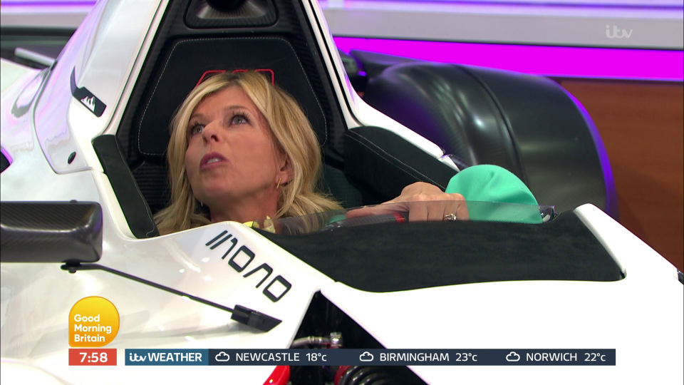  Kate Garraway gets stuck in a car as Hollywood actor Tyrese Gibson, Kody Walker and co-host Adil Ray ignore her