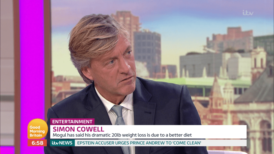  Good Morning Britain's Richard Madeley has been accused of 'body shaming' James Argent after he said he was 'worried' about his size