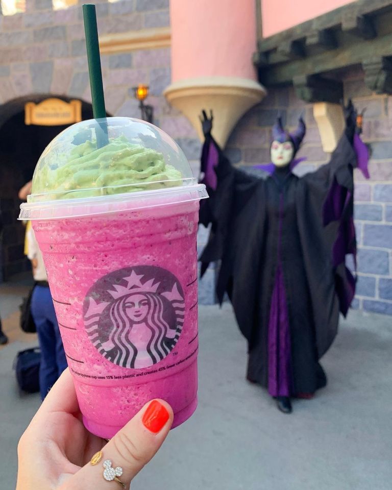  The frappuccino is one of two villain-theme drinks available in the run-up to Halloween