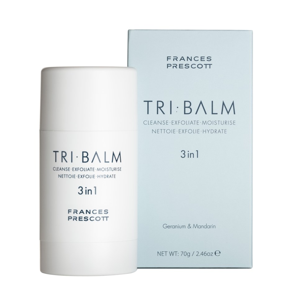 The Frances Prescott Tri-Balm cleanses, moisturises and exfoliates at the same time