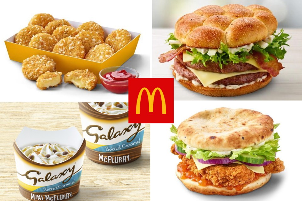  Here are the four new launches appearing in McDonald's from TODAY