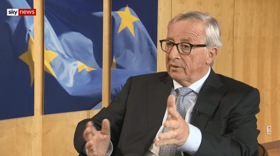 The EU boss said there would have to be checks in Northern Ireland