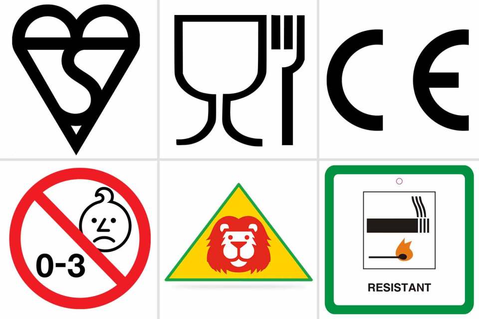  You can find these symbols on all kinds of products from toys to fire alarms