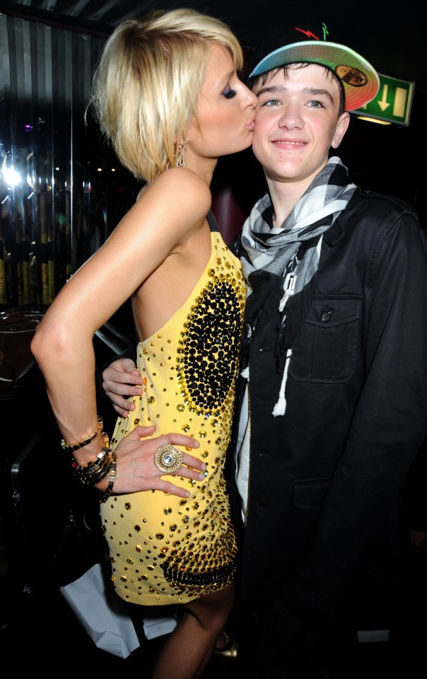  His fame also earned him a kiss from Paris Hilton in 2009