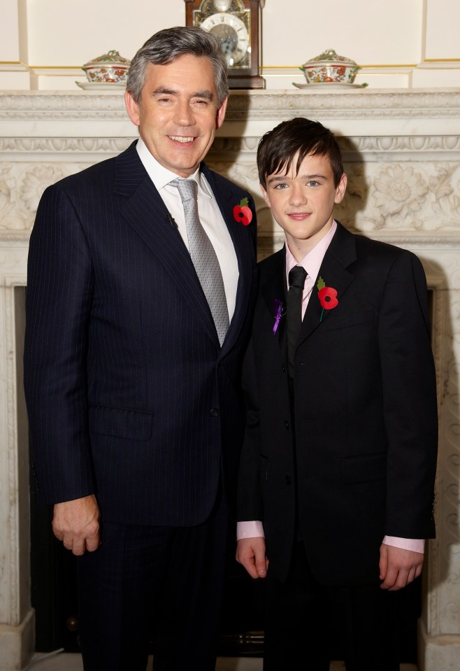  The BGT champ with then-prime minister Gordon Brown in 2008