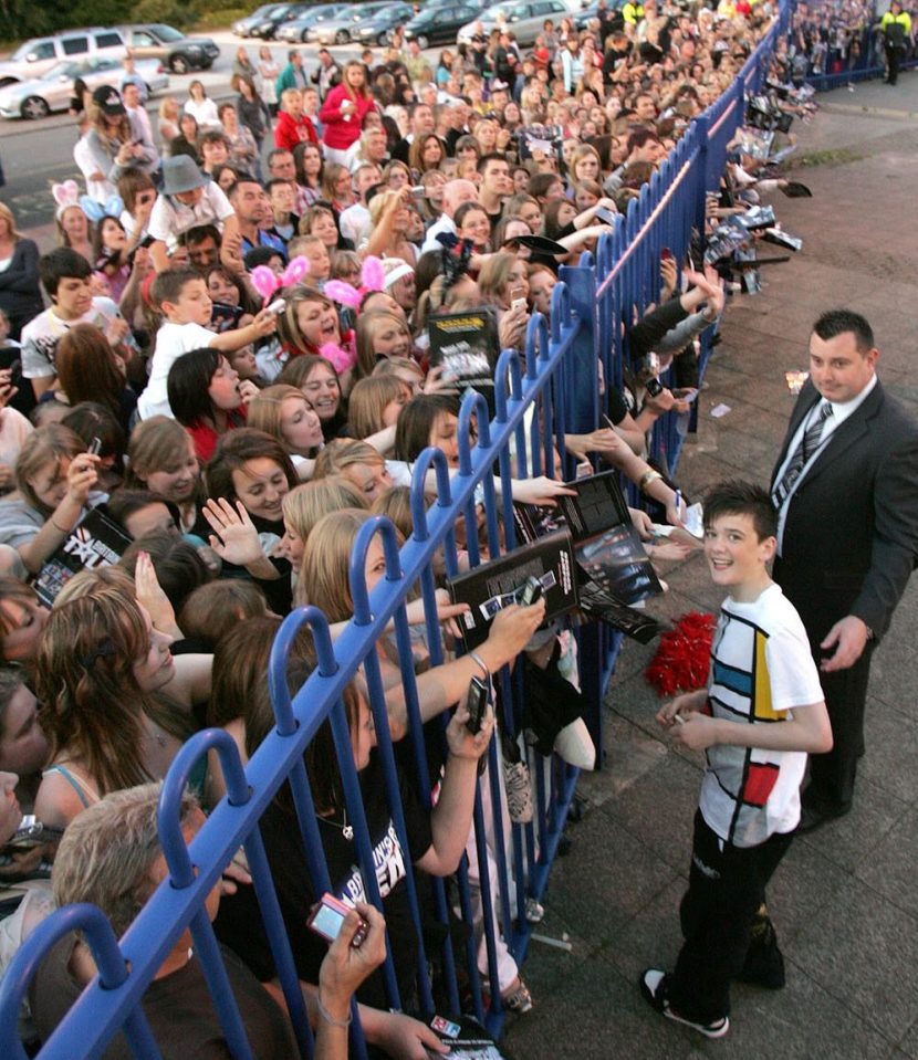  He was given a bodyguard after being mobbed by screaming fans