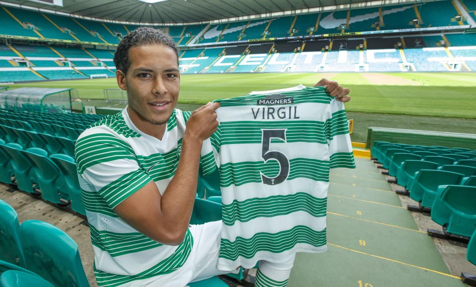  Virgil van Dijk signed for Celtic six years ago and was rated 72 on FIFA 14