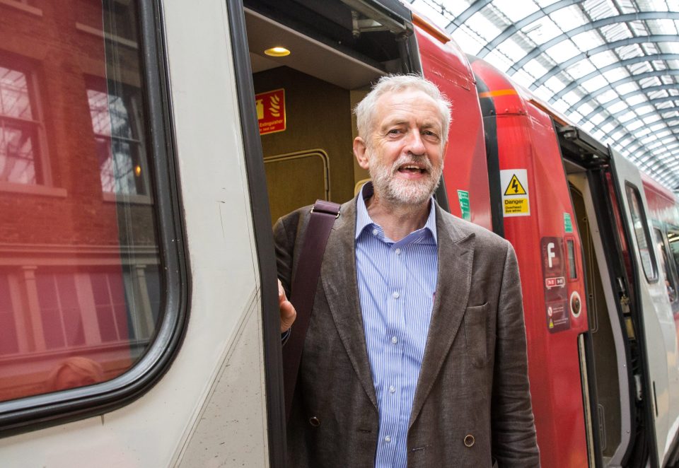  Jeremy Corbyn pledged to travel the world by train wherever possible if he becomes PM