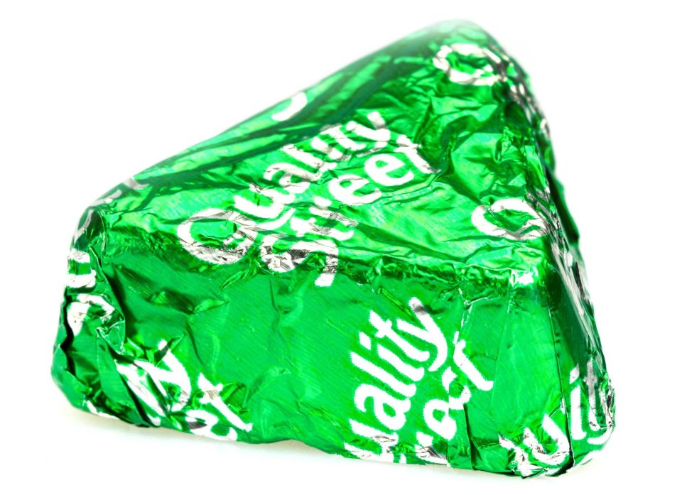 Lovers of the green triangle will be happy to know they can get a tin of Quality Streets rammed with just the hazelnut noisette treat