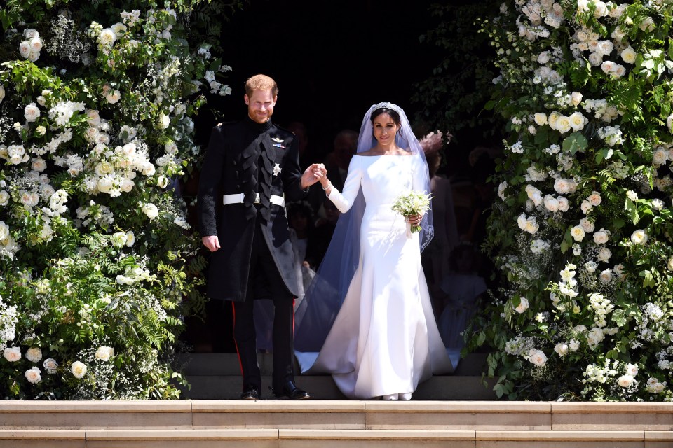 The Duchess of Sussex glowed in a Clare Waight Keller dress for Givenchy for her wedding to Prince Harry last year