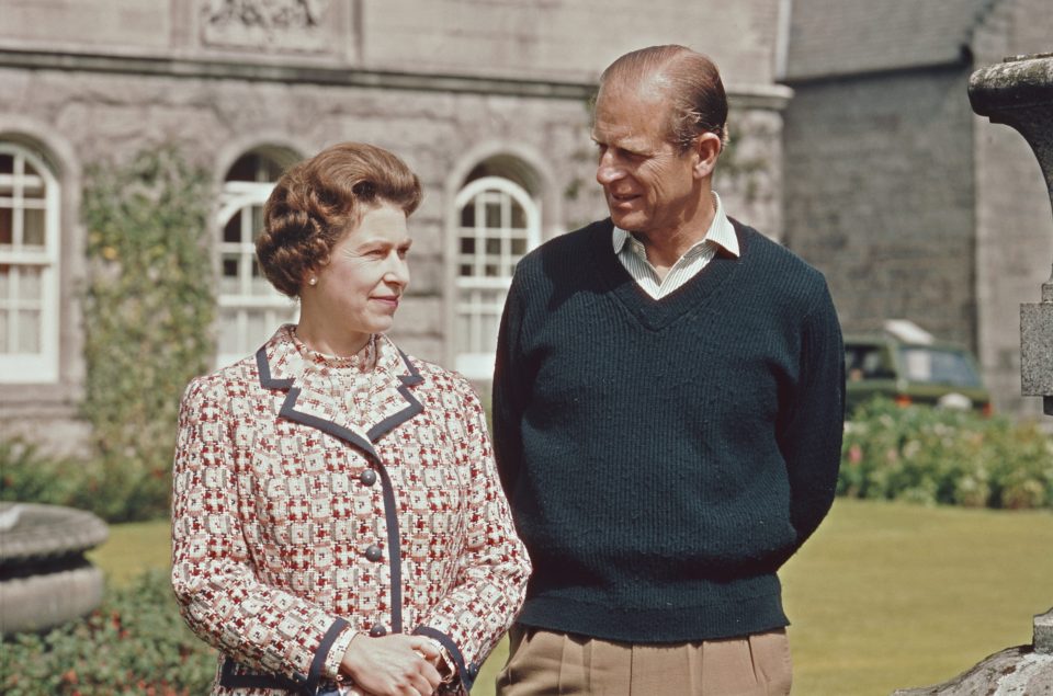  Balmoral is said to be the Queen's favourite Royal residence, photographed outside the castle with the Duke of Edinburgh in 1972