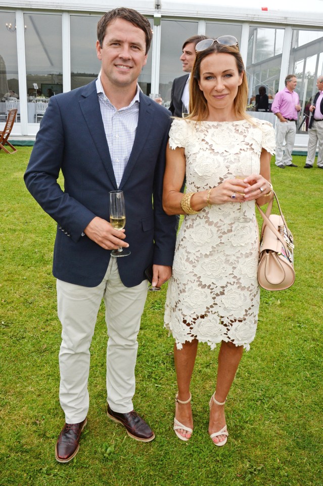  Horse-fanatic Michael Owen and wife Louise Bonsall at a chairty polo event in Kent