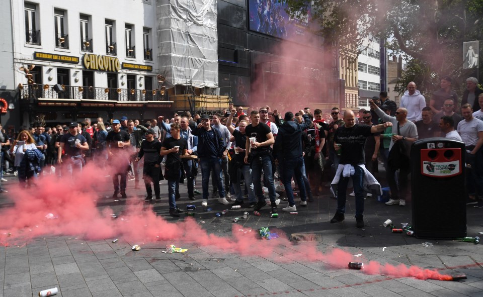  A number were arrested before and after the game