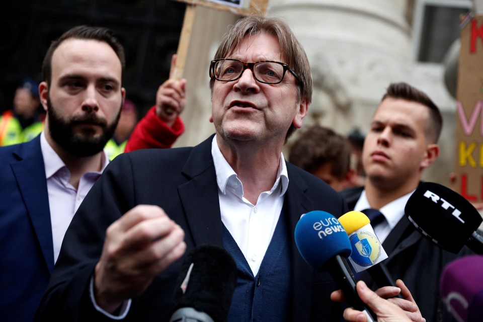 Guy Verhofstadt tweeted: ‘Even to Trumpian standards, the Hulk comparison is infantile’