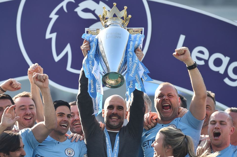  Pep's men lifted the title in each of the last two seasons