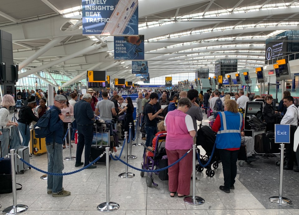 Families flying from Heathrow