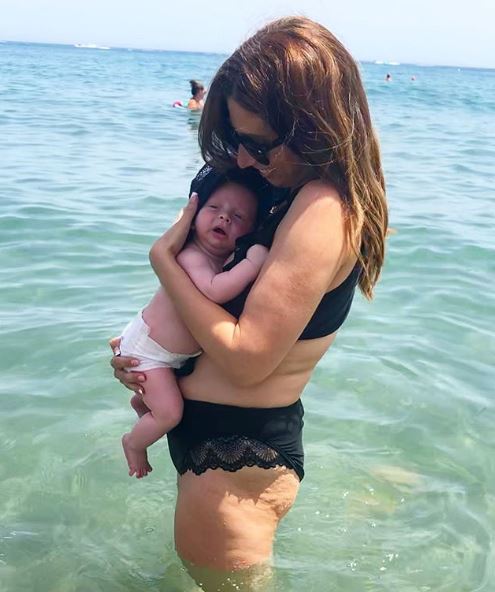  The Mum-of-three proudly flaunts her bikini body