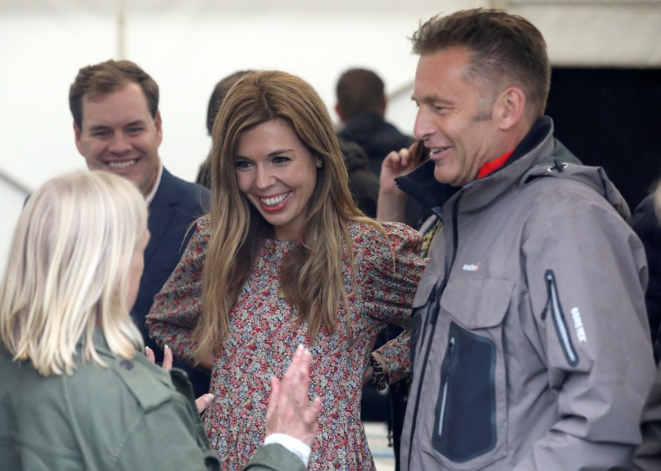  Carrie Symonds with environmentalist Chris Packham and Dragons' Den Deborah Meaden