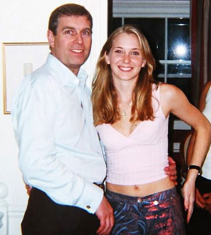  Prince Andrew pictured with Virginia Roberts, who claims he slept with her