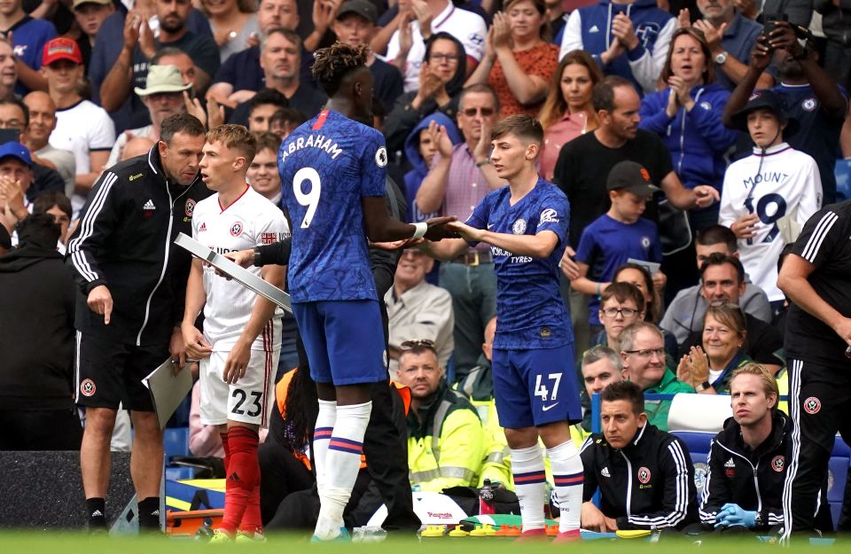  Gilmour made his Premier League debut, coming on for Tammy Abraham against Sheffield United