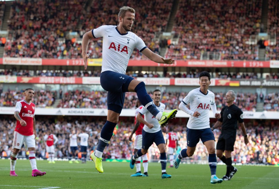  Harry Kane put Spurs two goals up after scoring a penalty