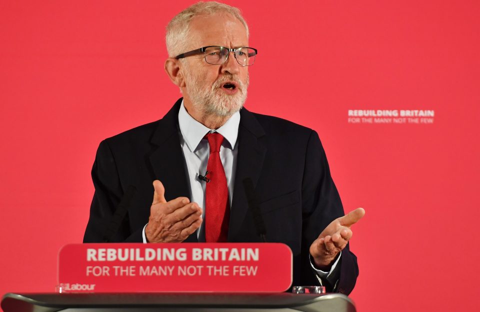  Corbyn said he will refuse to back the PM’s bid today to hold an election – unless he can also ram through a law to stop a No Deal