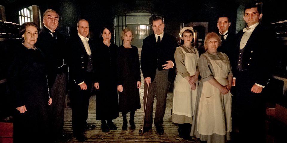  Downton Abbey cast were assisted by the Queen's butlers during the making of the new flick