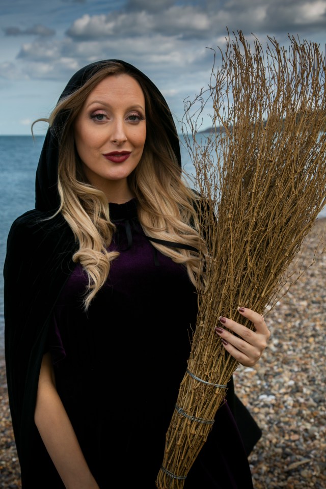  Fabulous girl Georgette - with broomstick - investigates why 'being a witch has never been so popular'