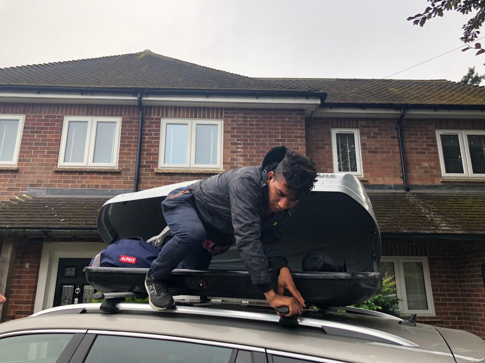  Simon and Sally Fenton found an illegal migrant in the Skoda 4x4's car roof box after returning from their French holiday