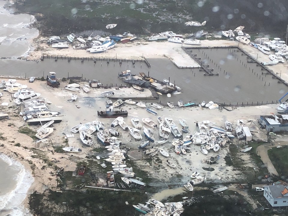  Boats were picked up and thrown around like toys by the killer storm