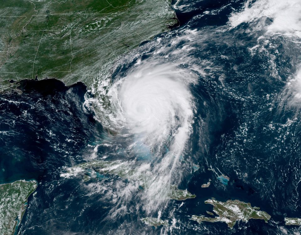  Category 2 Hurricane Dorian smashed into the east coast of Florida last night after devastating the Bahamas