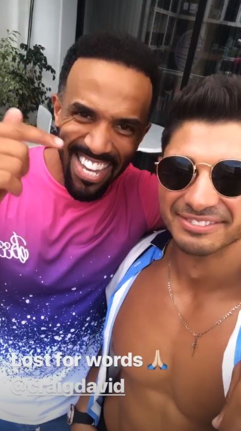  Anton reunited with Craig David in Ibiza after his friends organised a surprise trip