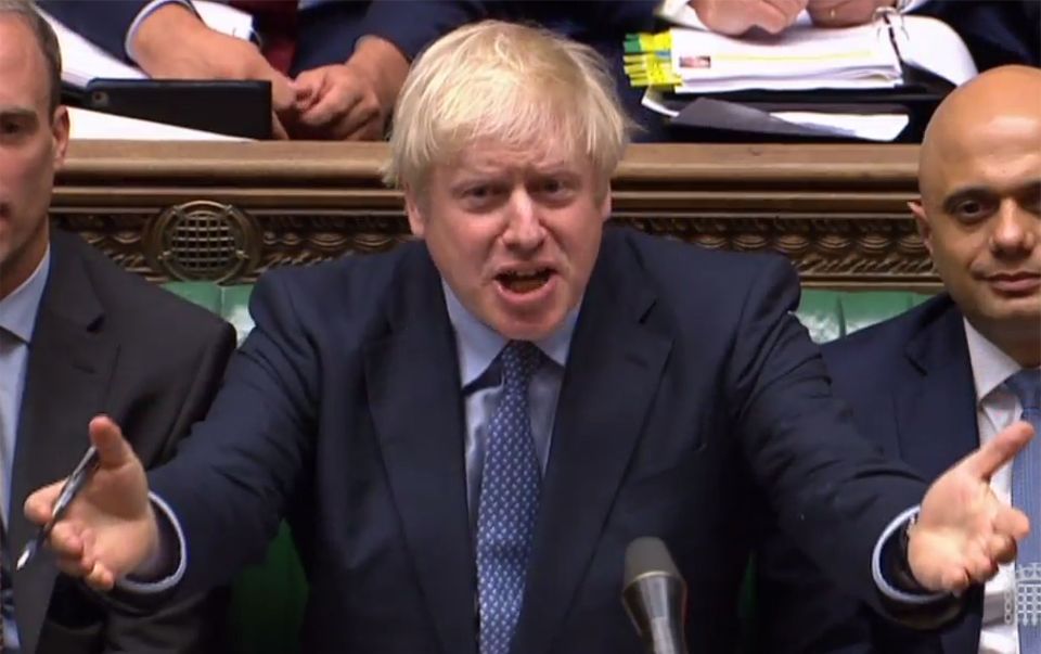  Boris Johnson during Prime Minister's Questions in the House of Commons