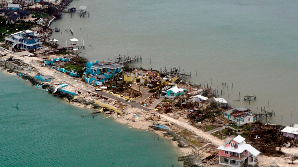  Homes and piers in the Bahamas lie smashed in bits by the devastating storm