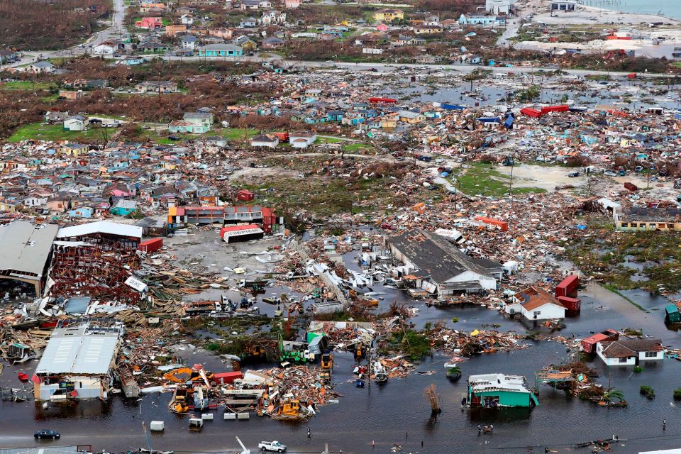  Aerial images showed the devastation left by Hurricane Dorian in the Bahamas