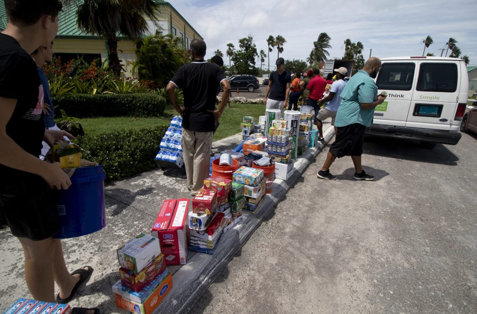  Volunteers receive supplies bound for the worst-hit areas of the Bahamas