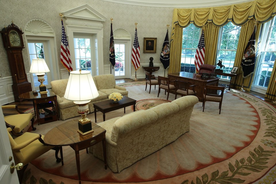 The Oval Office is reportedly packed with James Bond-like gadgets and contraptions