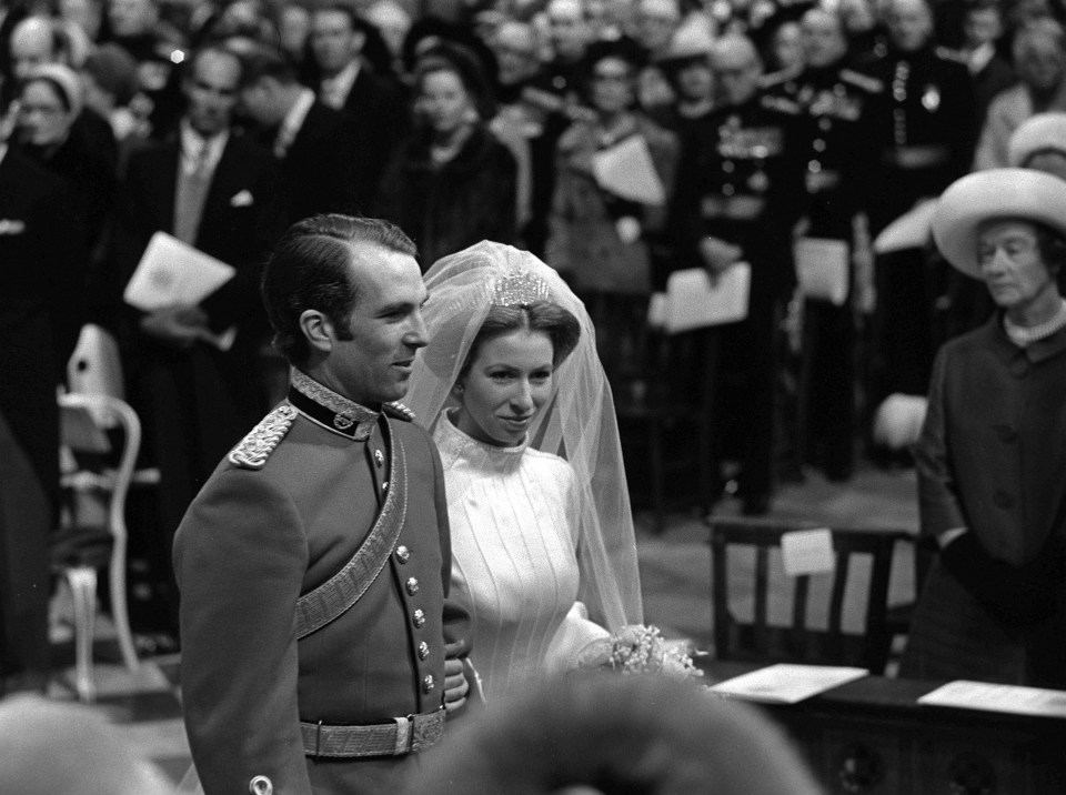 Princess Margaret also wore the tiara on her wedding day in 1973