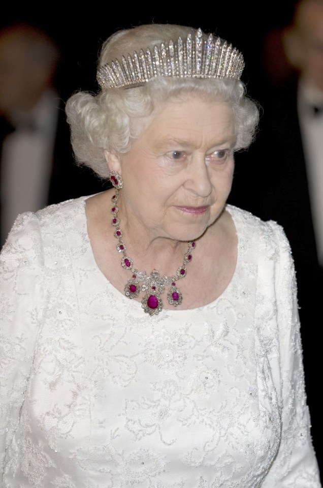 The Queen rarely wears the sentimental piece of jewellery – which first belonged to Queen Mary – out in public