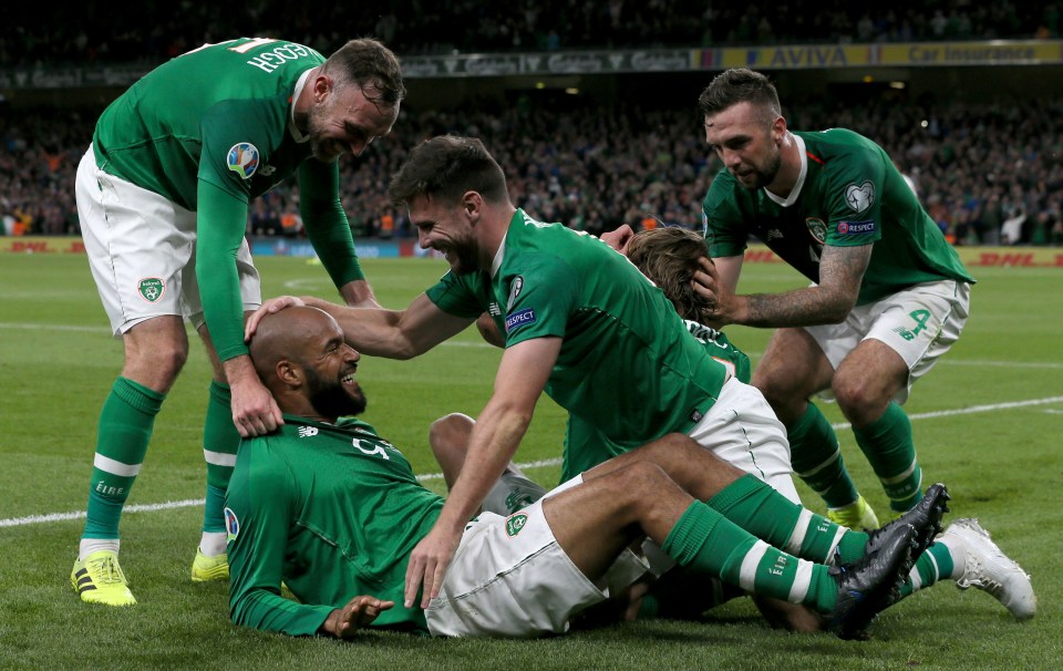 David McGoldrick’s late header sent the Aviva Stadium wild against the Swiss