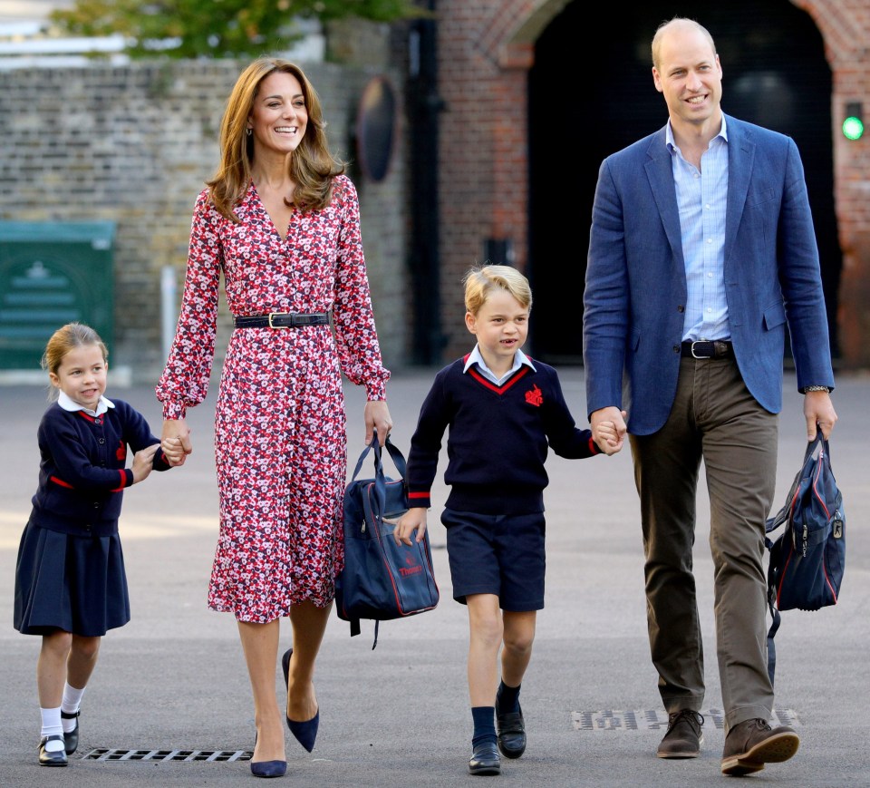 The Cambridges were spotted earlier this month during Princess Charlotte’s first day of school