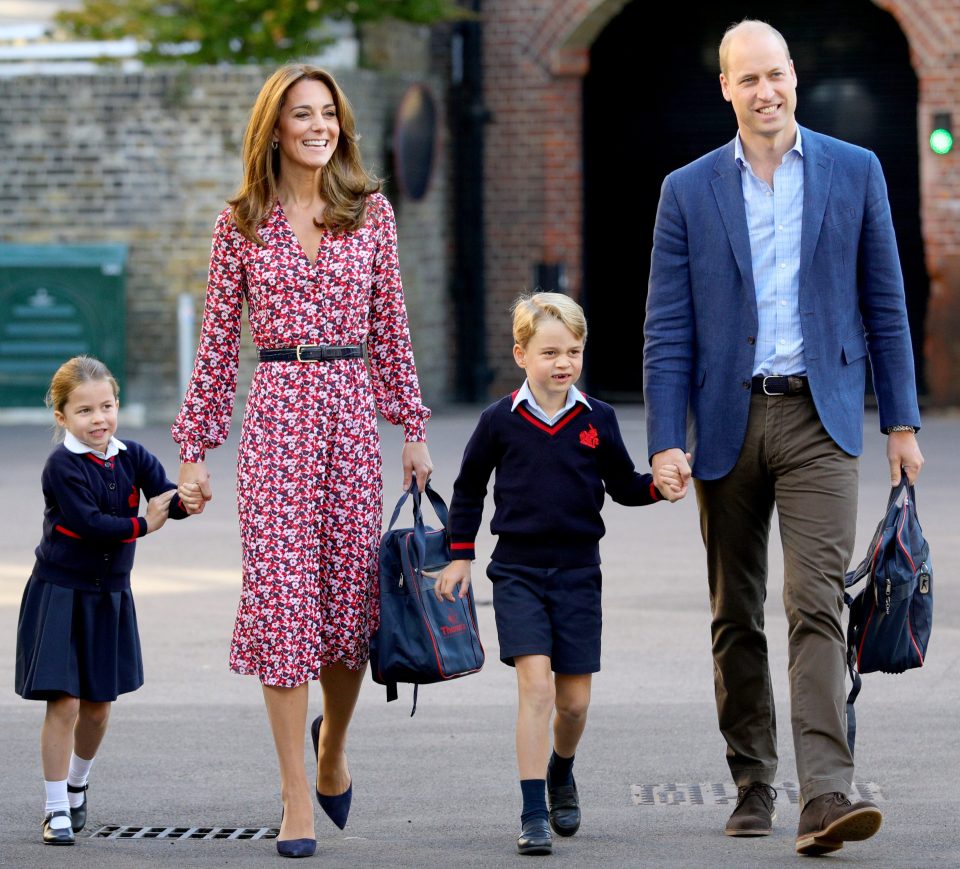  The Cambridges were spotted earlier this month during Princess Charlotte's first day of school